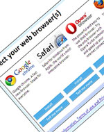 Окно выбора браузера