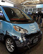 Электромобиль, оснащенный технологиями Intel Connected Car