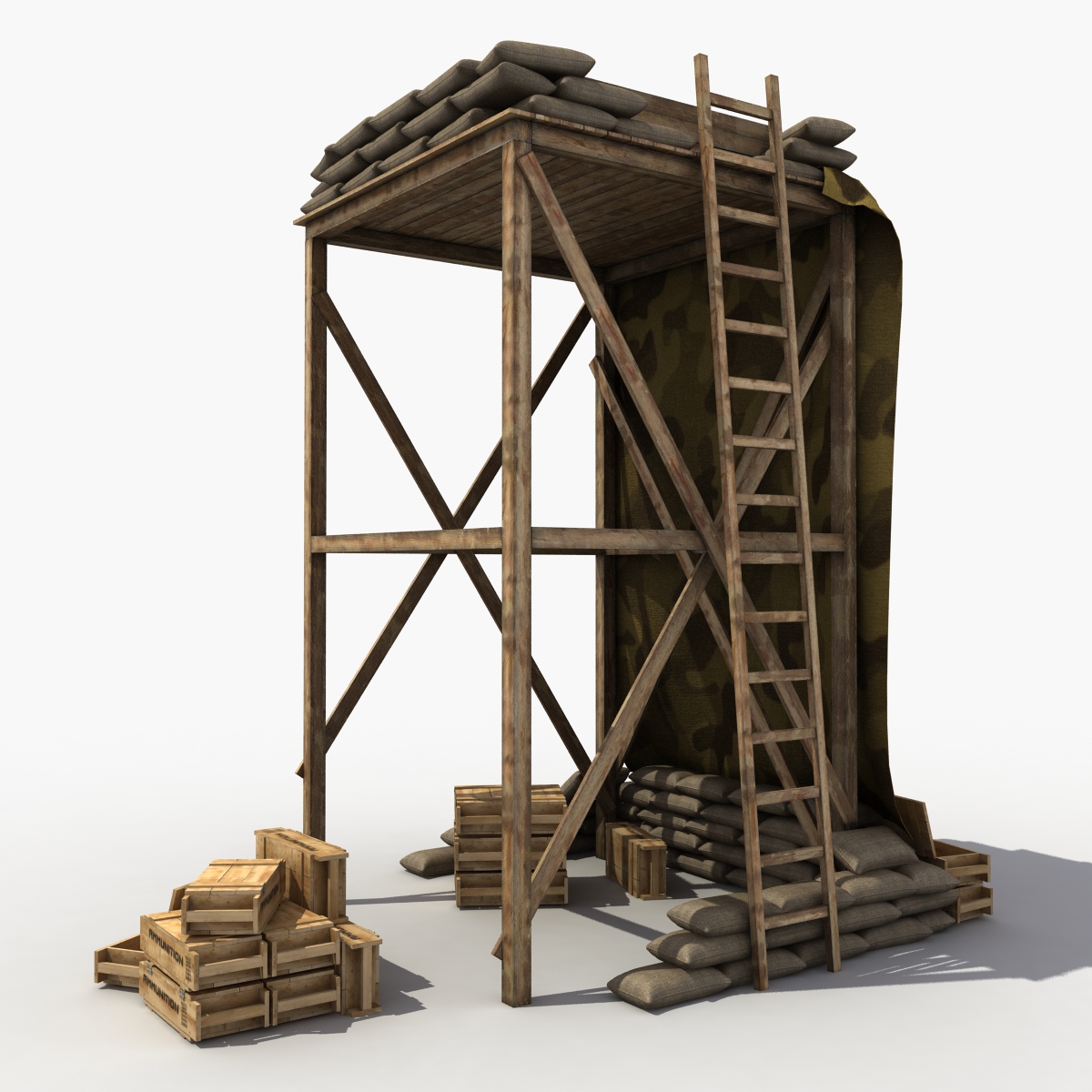 3D model base supporting point