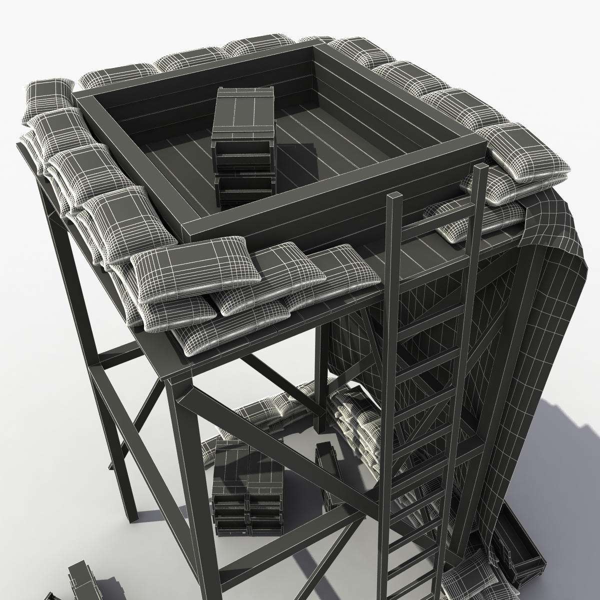 3D model base supporting point