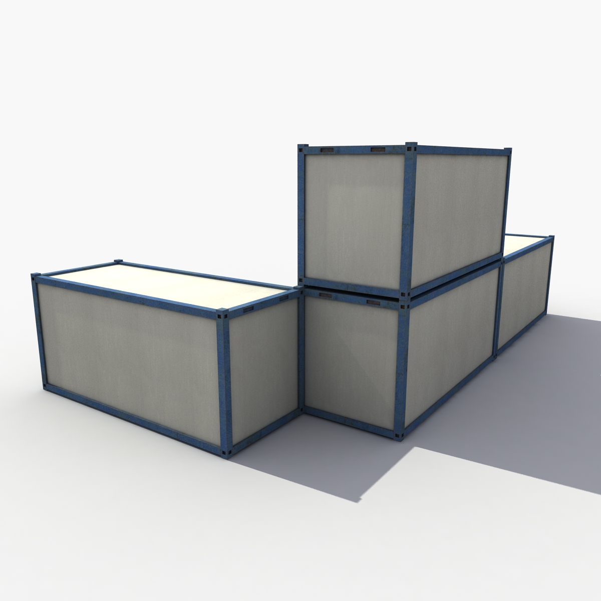 3D model Container office Строительный балок
