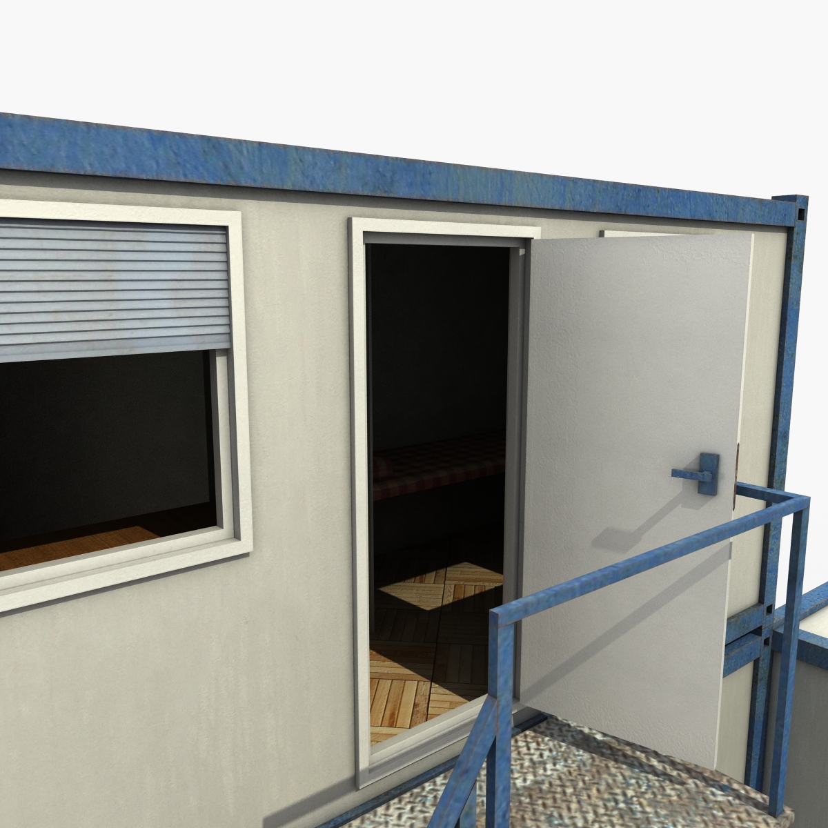 3D model Container office Строительный балок