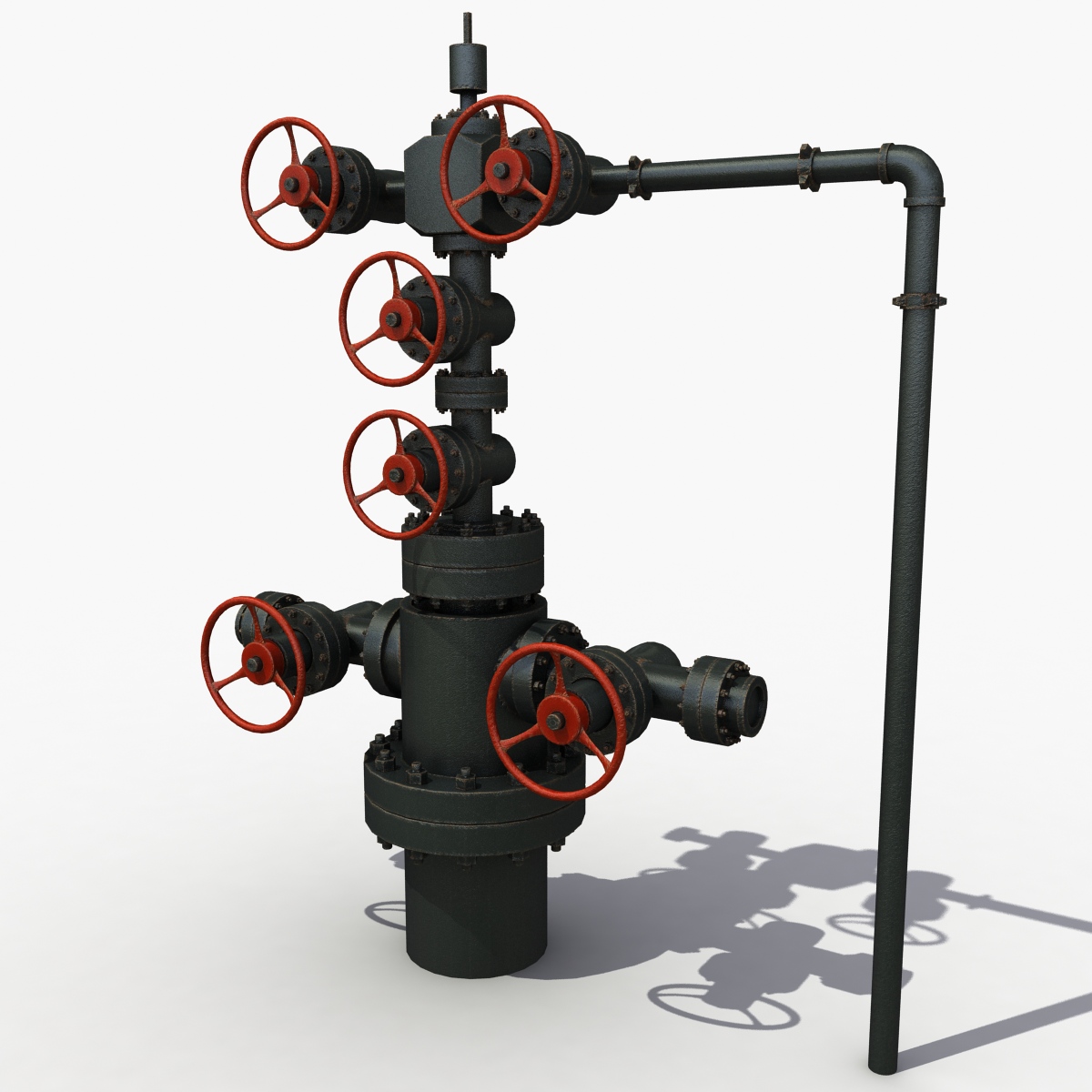 3D Model Oilfield Wellhead 3D Model Oilfield Wellhead