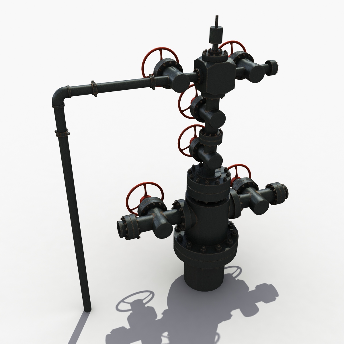 3D Model Oilfield Wellhead 3D Model Oilfield Wellhead
