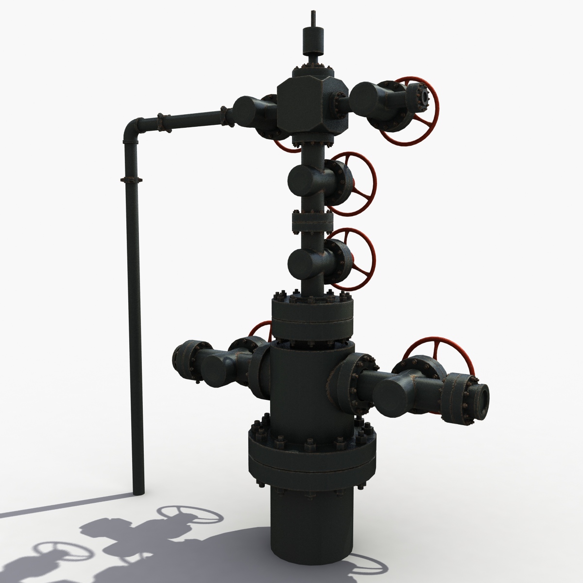 3D Model Oilfield Wellhead 3D Model Oilfield Wellhead
