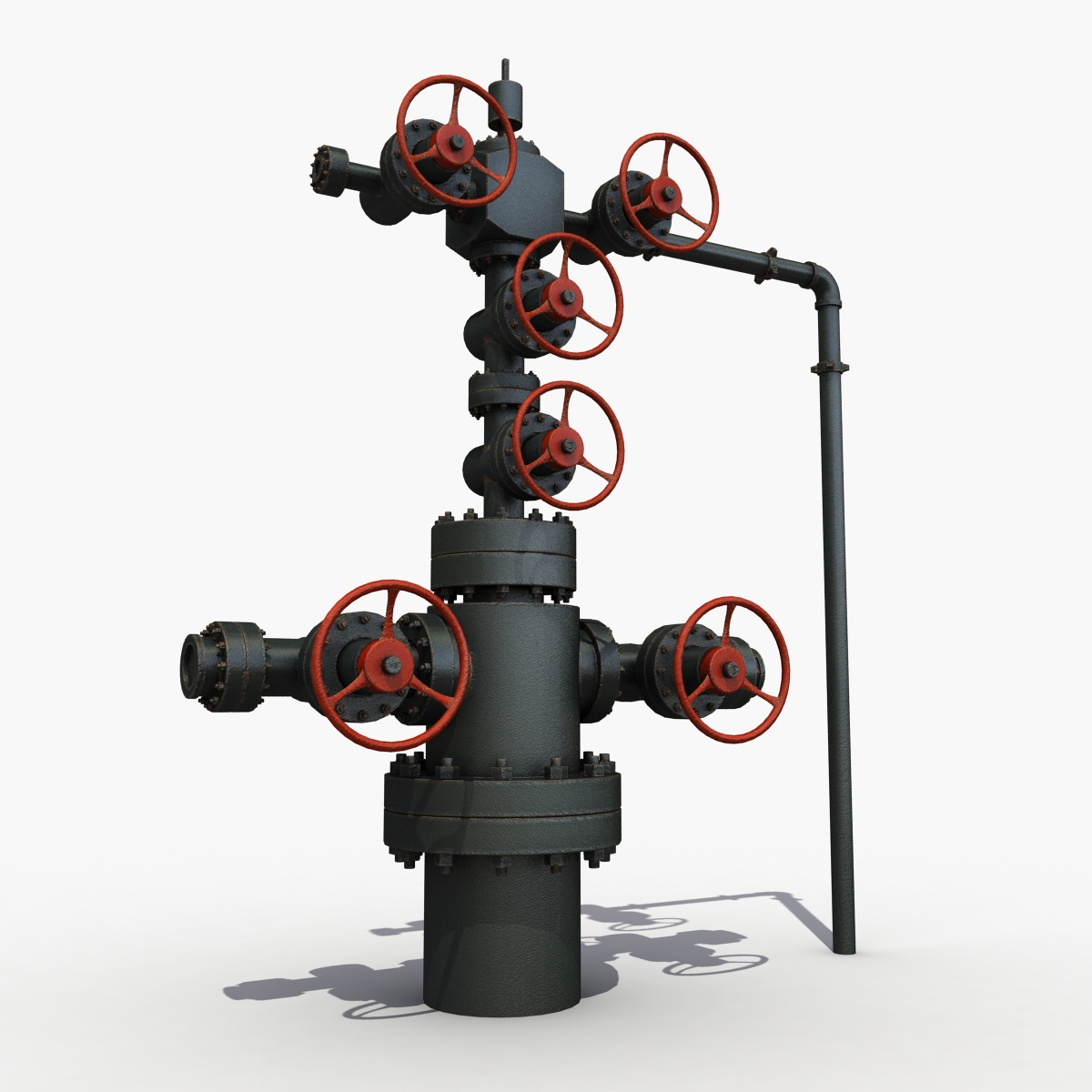3D Model Oilfield Wellhead 3D Model Oilfield Wellhead