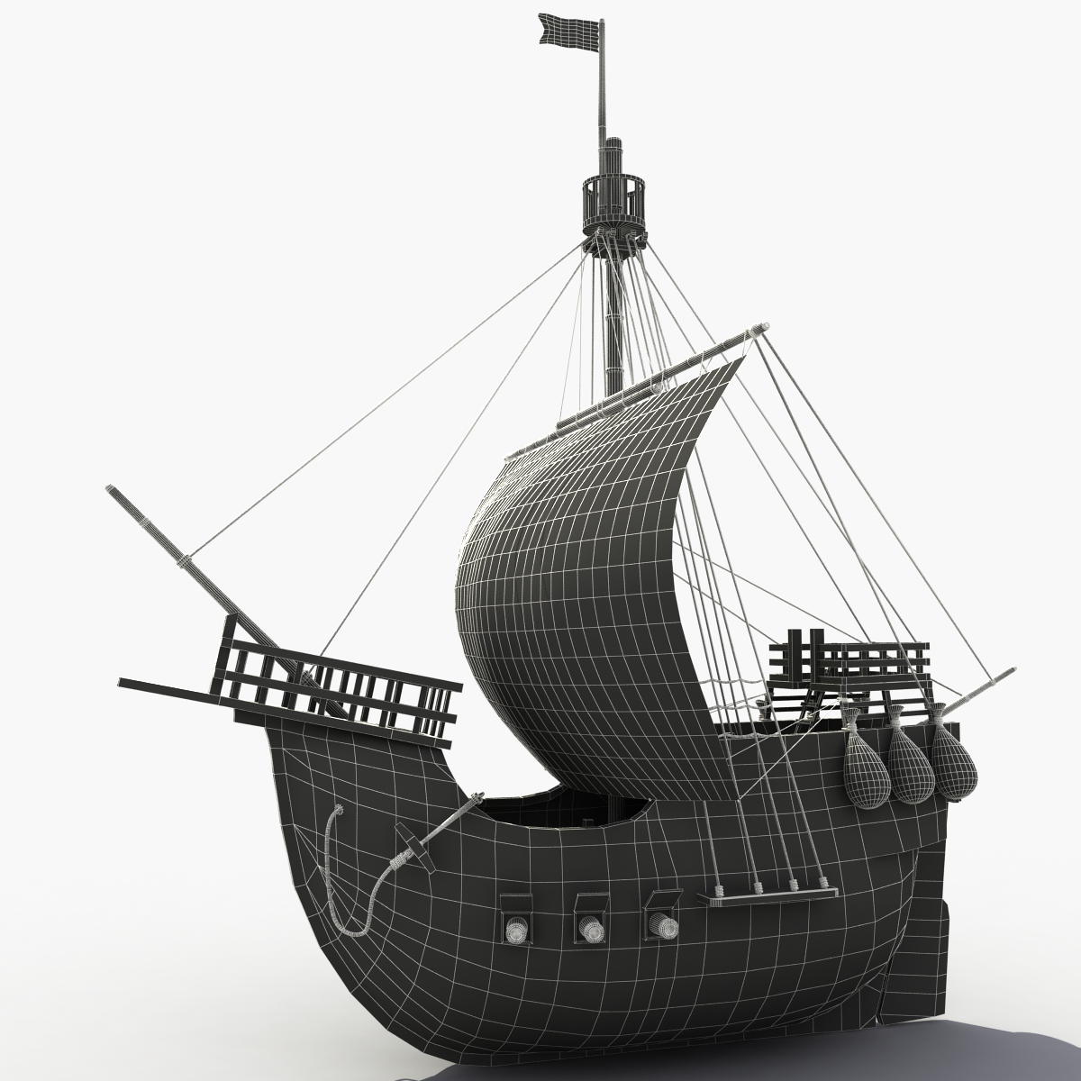 3d model Pirate Ship