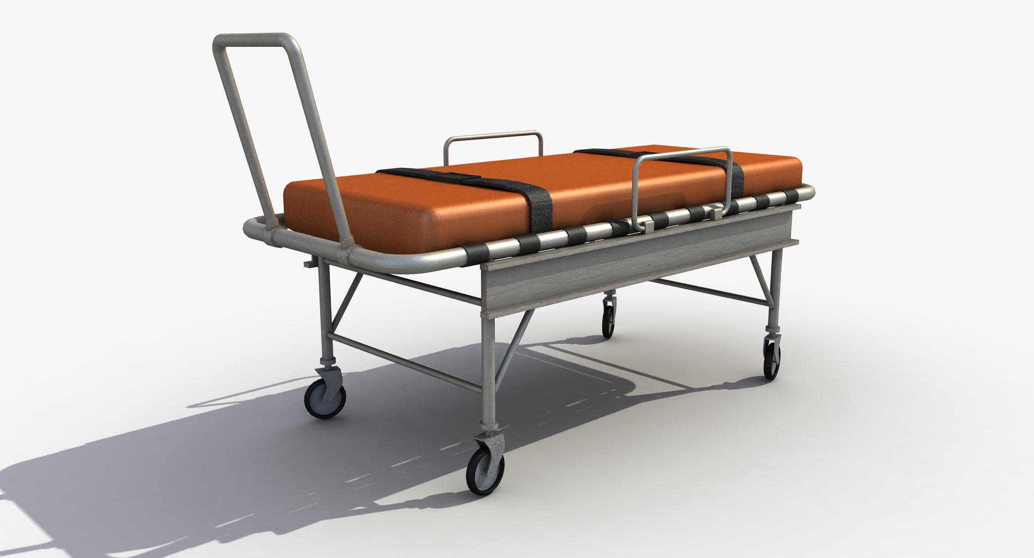 3D Model Rolling Stretcher (3D Model Санитарные колесные носилки)