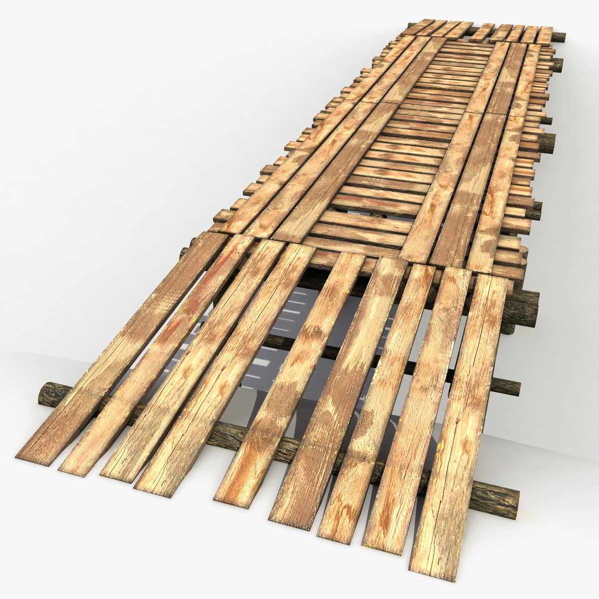 3D модель Деревянный мост