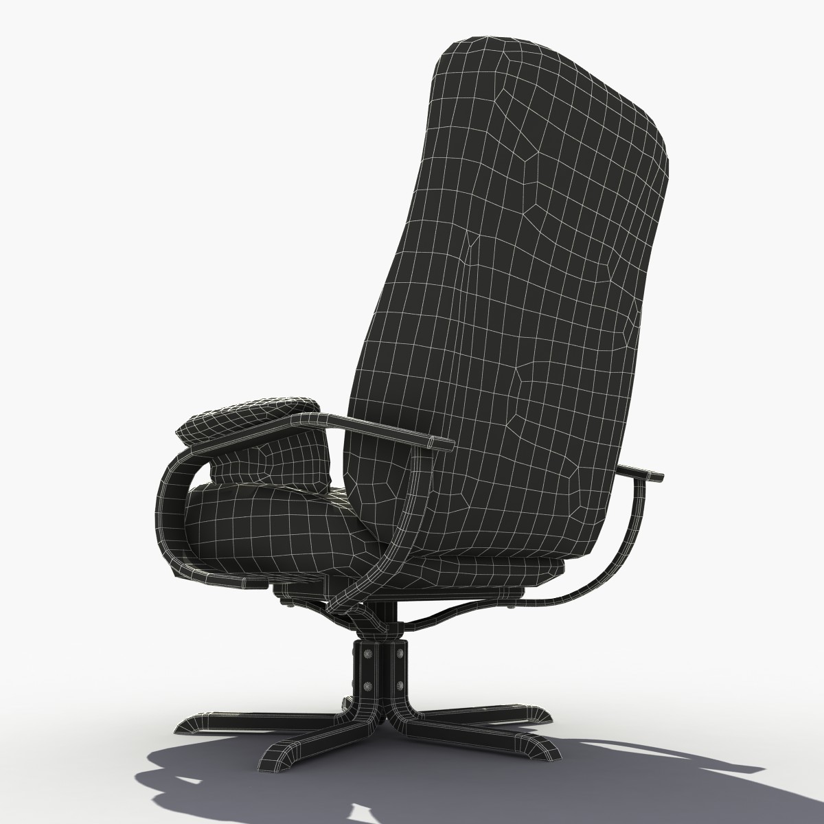 3D модель Коженное Офисное Кресло (Leather Chair)