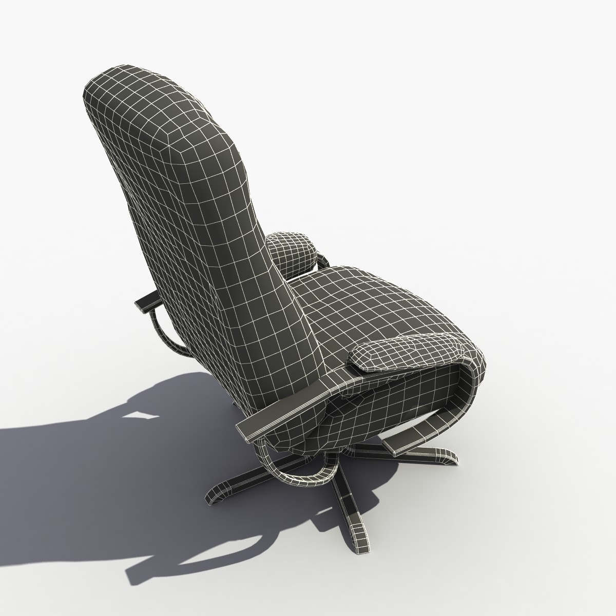 3D модель Коженное Офисное Кресло (Leather Chair)