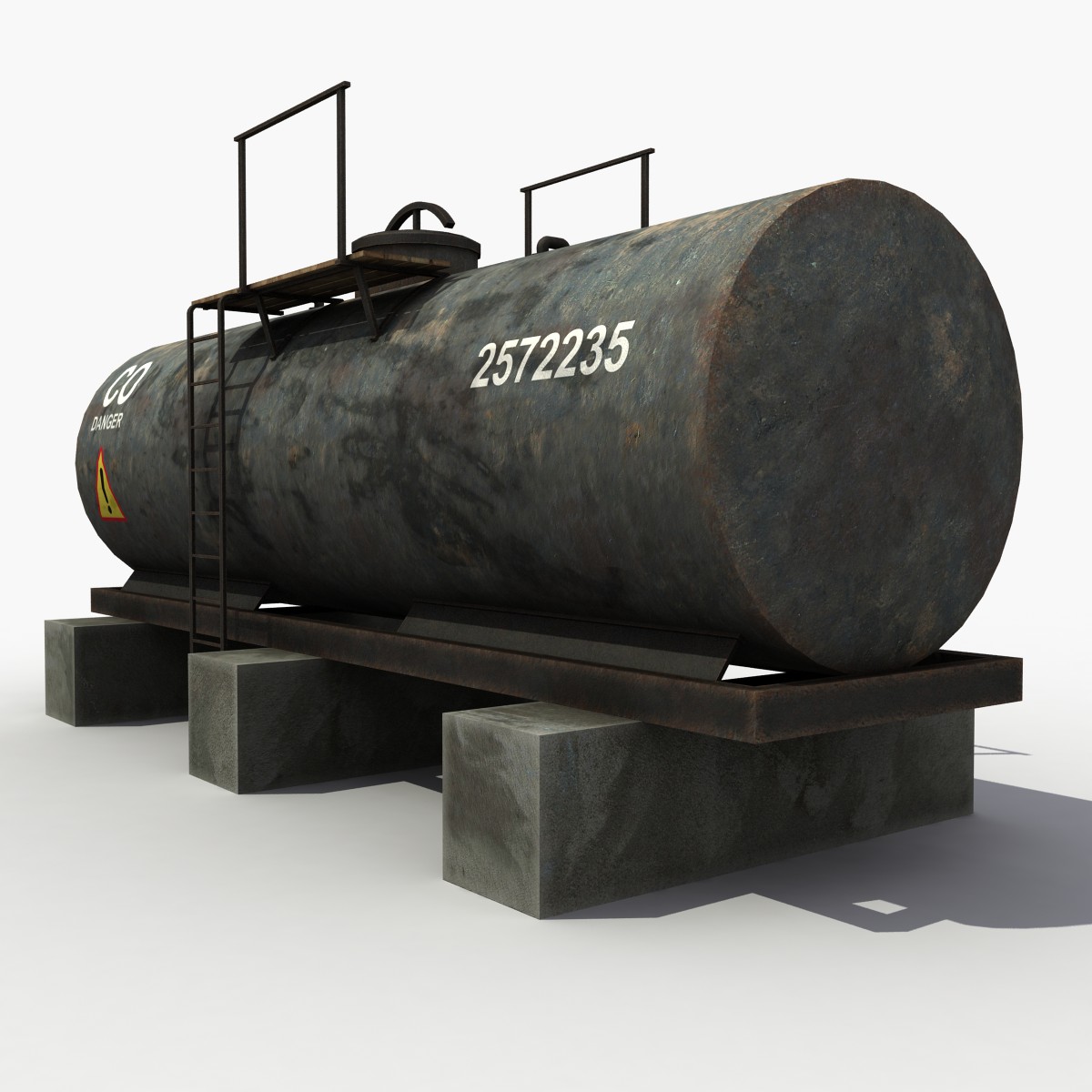 Промышленная цистерна 3d model Oil Tank
