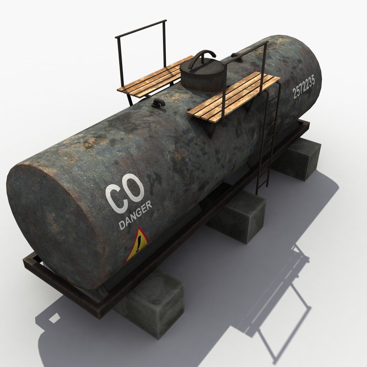 Промышленная цистерна 3d model Oil Tank