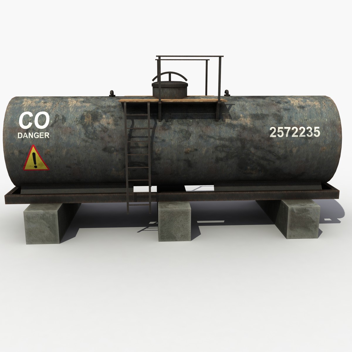 Промышленная цистерна 3d model Oil Tank