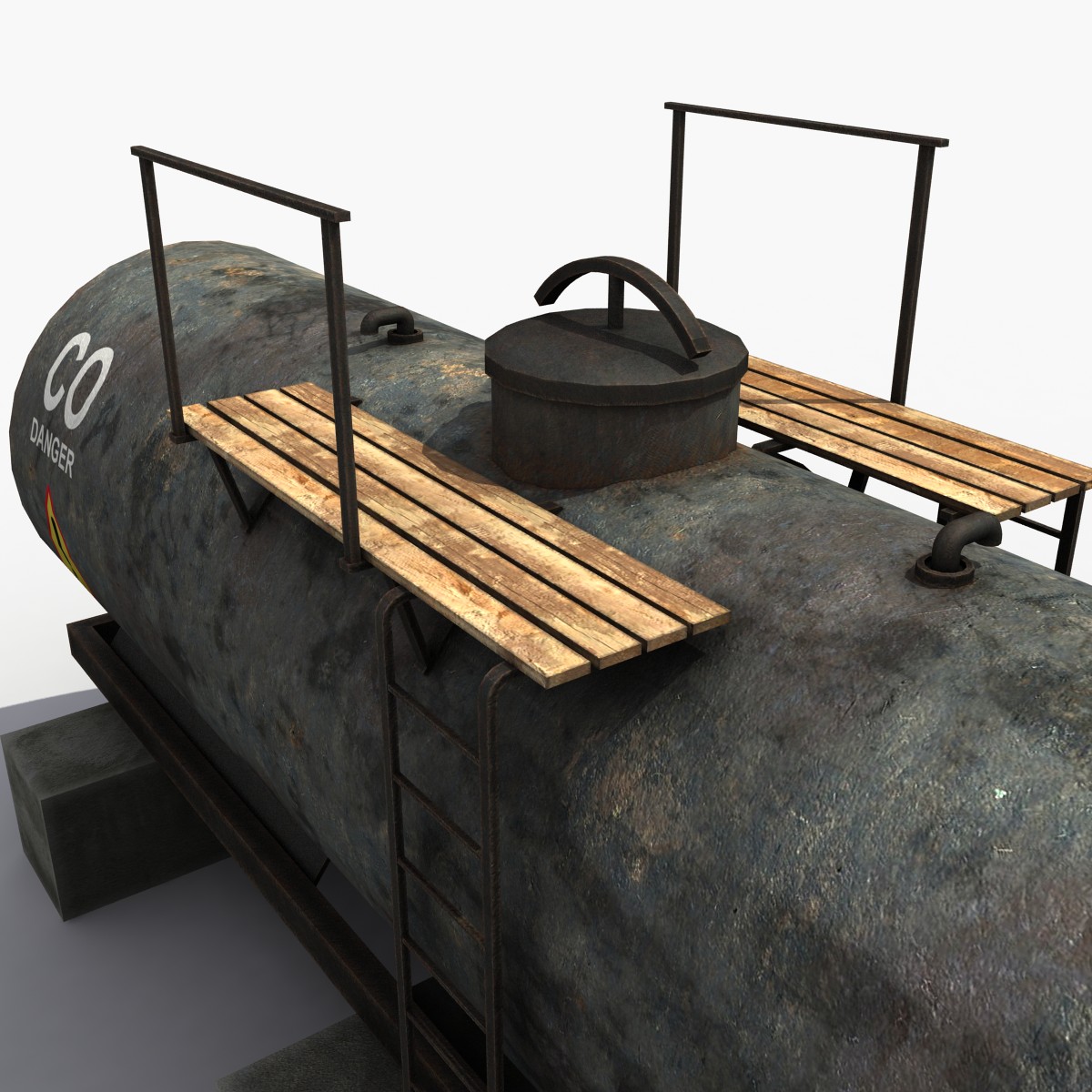 Промышленная цистерна 3d model Oil Tank