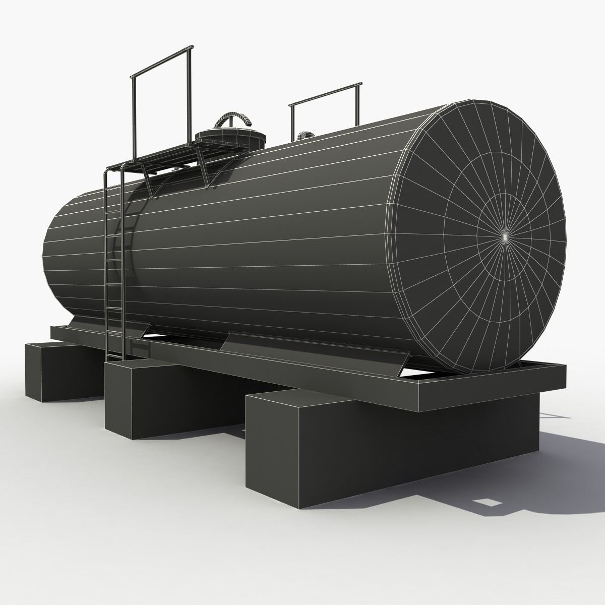 Промышленная цистерна 3d model Oil Tank