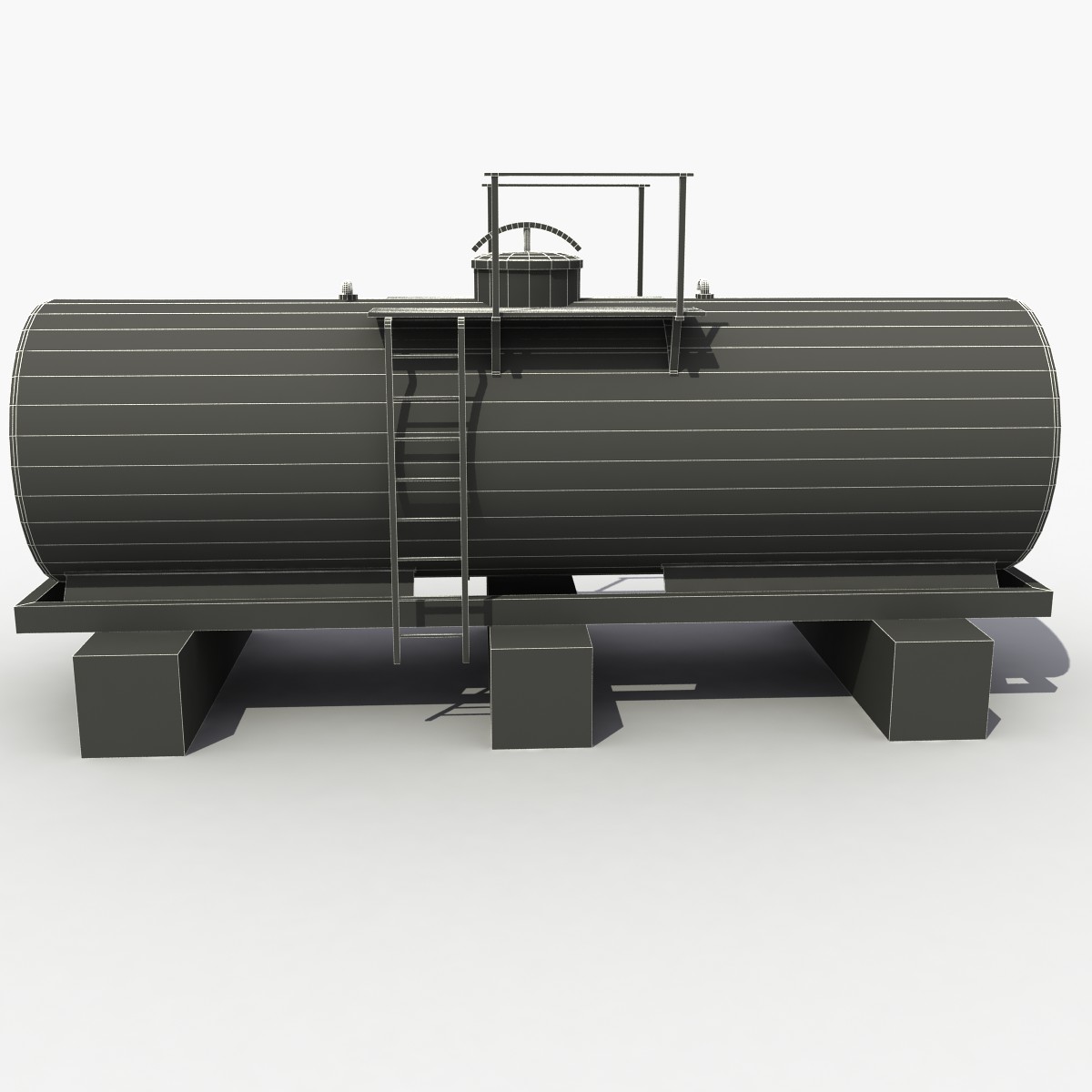 Промышленная цистерна 3d model Oil Tank