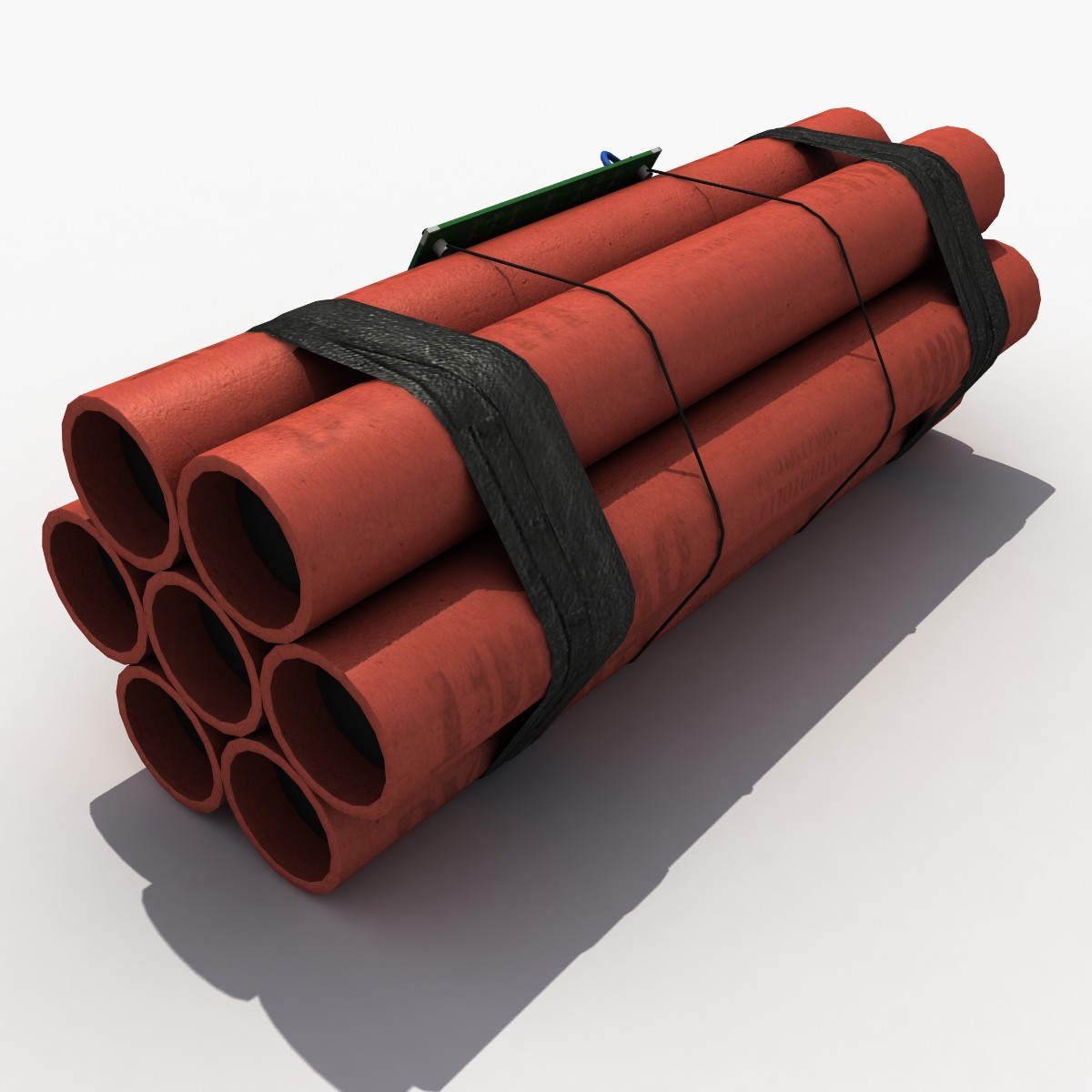3d model TNT Часовая бомба
