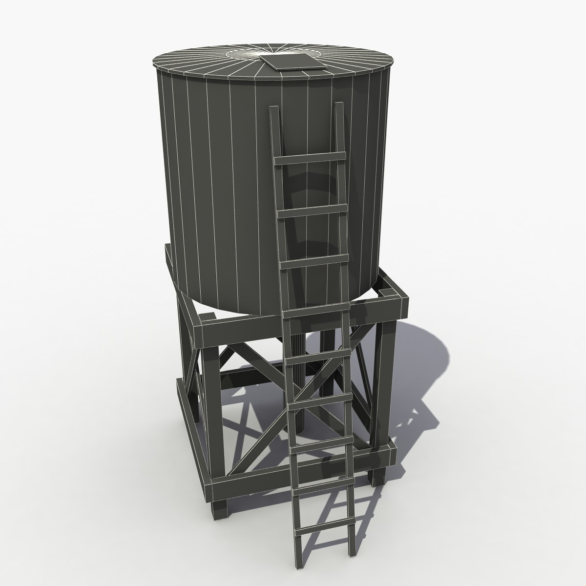 3d model Old water tower